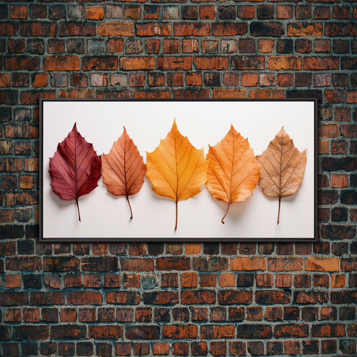 Autumn Leaves Photography Study, Framed Canvas Print, Fall Decor, Autumn Decor, Fall Centerpiece, Seasonal Art, Fall Centerpiece, Fall Art