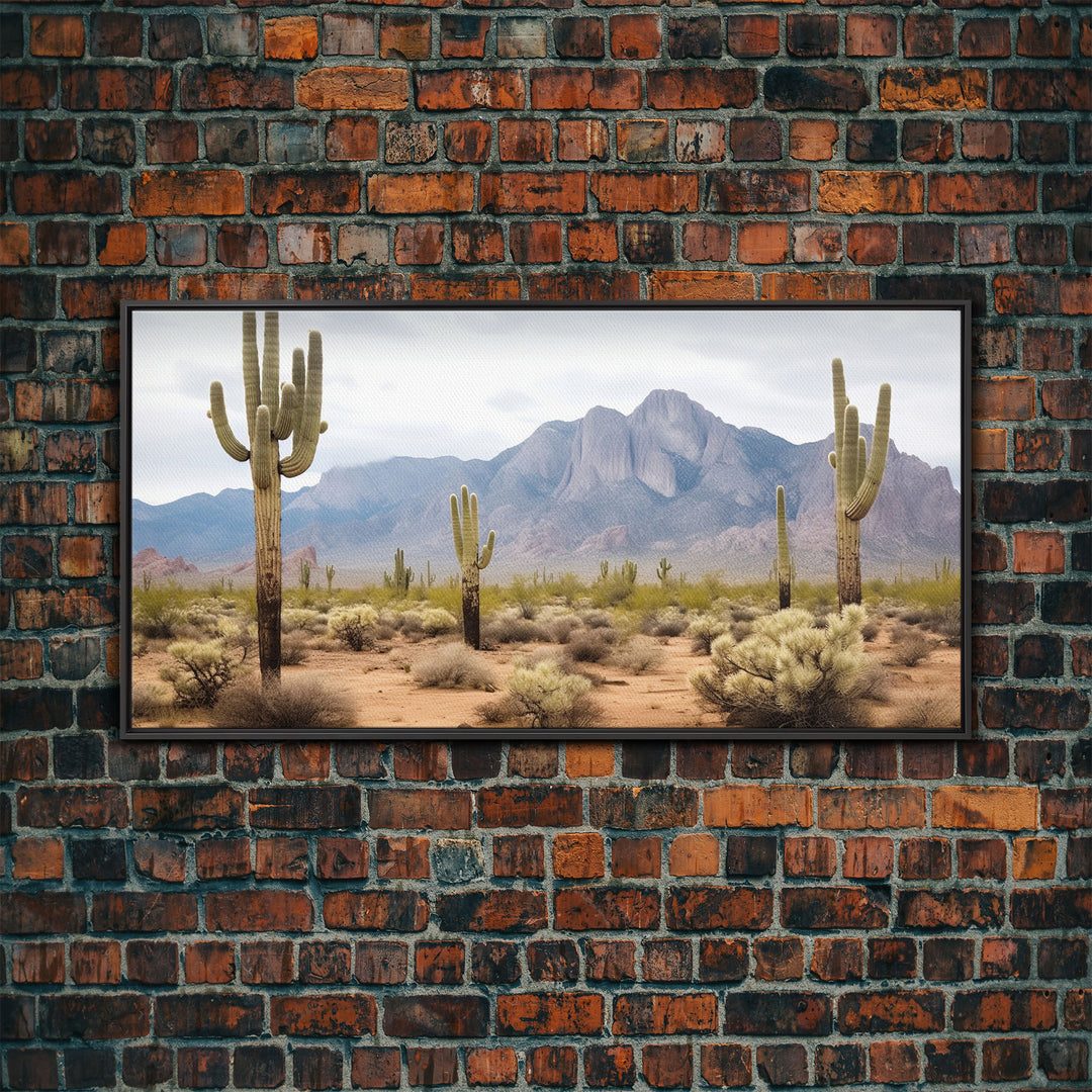 Desert Wall Art, Desert Decor, Framed Canvas Print, Desert Photography, Cactus Wall Art, Southwestern Decor, Landscape Prints, Boho Wall Art