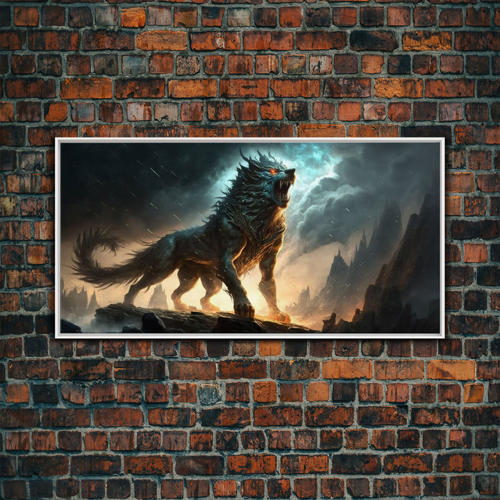 Fenrir, Fenrisúlfr, Norse Mythology, Hróðvitnir, Vánagandr, Vanargand, Fantasy Wolf Art, Nordic Fantasy Art