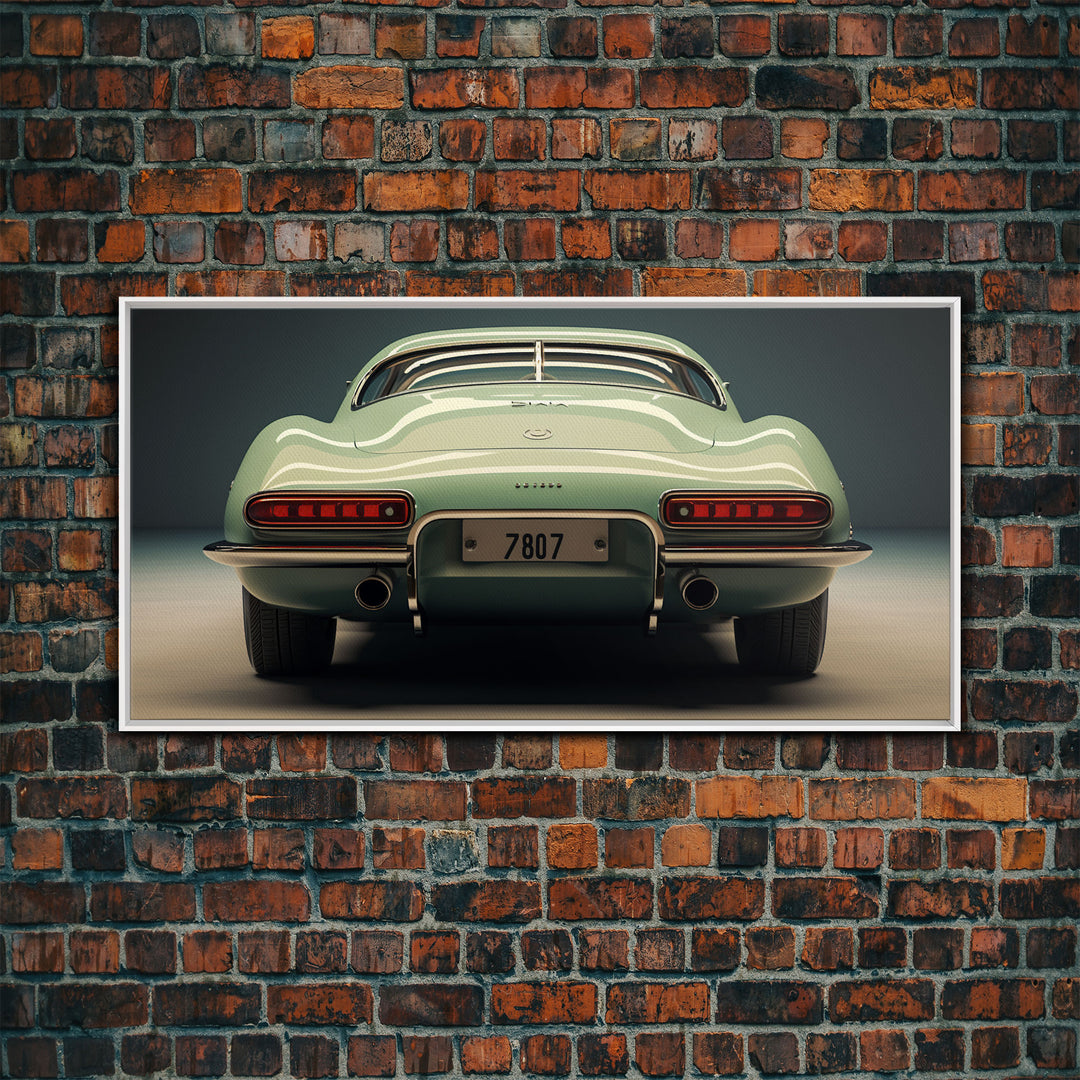 Automotive Art, Classic Car Wall Art, Car Print, Panoramic Art, Wall Art, Canvas Art, Landscape Art, Landscape Print, Car Lover Gift, Office