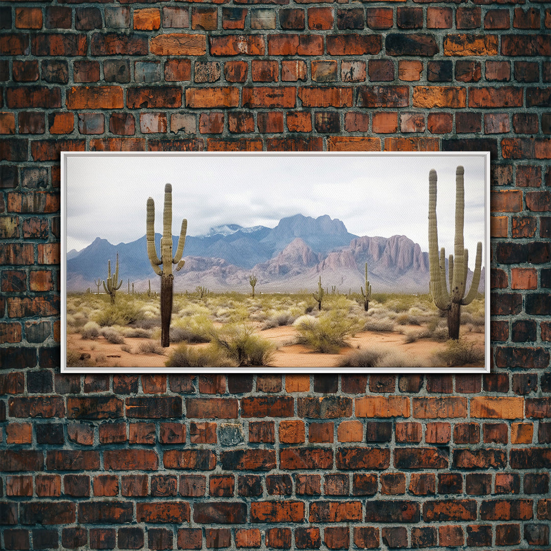 Desert Wall Art, Desert Decor, Framed Canvas Print, Desert Photography, Cactus Wall Art, Southwestern Decor, Landscape Prints, Boho Wall Art