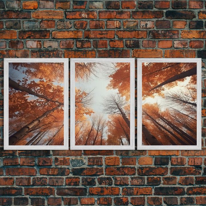 Trees Wall Art, Fall Art Print, Nature Print, Canvas Print, Wall Art, 3 Piece Wall Art, Country Home Decor, Bedroom Prints, Ranch Decor