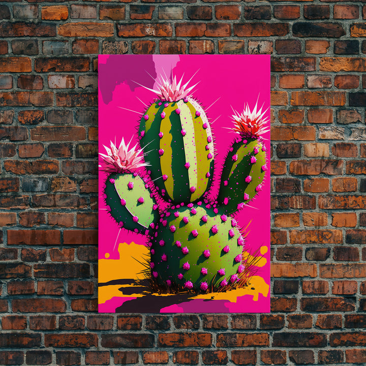 Cactus Print - Cactus Wall Art - Cactus Decor - Modern Desert Print - Southwestern Decor - Cactus Decor -  Bright Wall Art - Pop Art Style