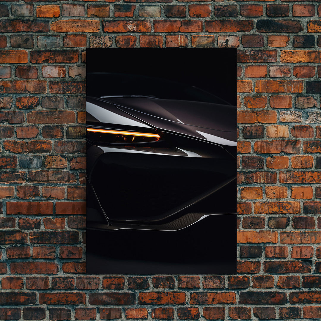 Super Car Print, Framed Canvas Art, Exotic Sports Car Wall Art / Poster Art