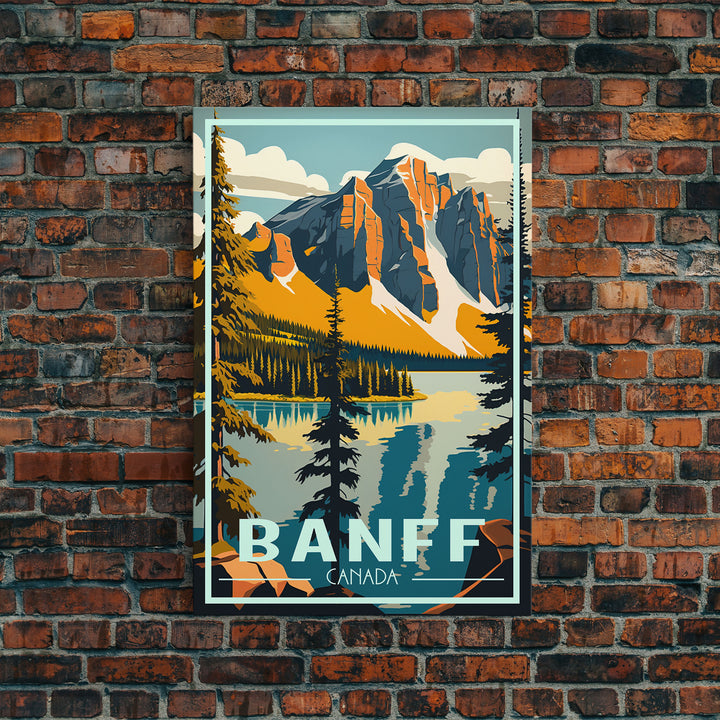 Banff, Canada Wall Art, Canada Art Print, Alberta, Travel Wall Print, Travel Poster, Travel Artwork, Travel Wall Art, Canvas Wall Print