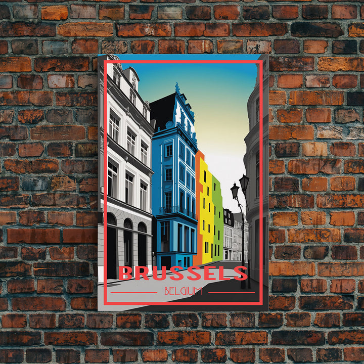 Belgium, Brussels, European Wall Art, City Wall Art, Travel Wall Print, Travel Poster, Travel Artwork, Travel Wall Art, Canvas Wall Print