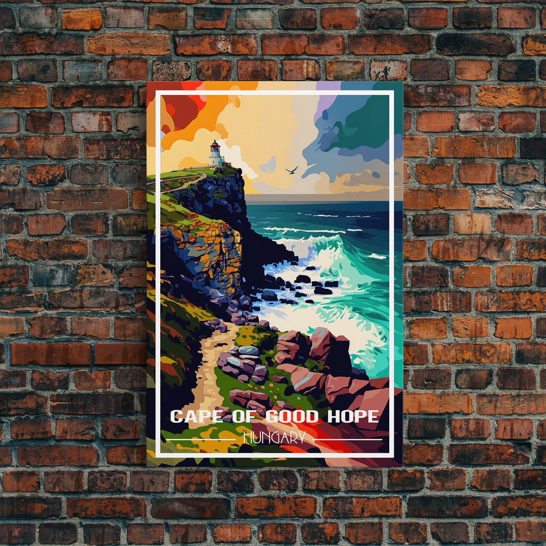 Cape Of Good Hope, Hungary, European Wall Art, Lighthouse, Travel Wall Print, Travel Poster, Travel Wall Art, Canvas Wall Print