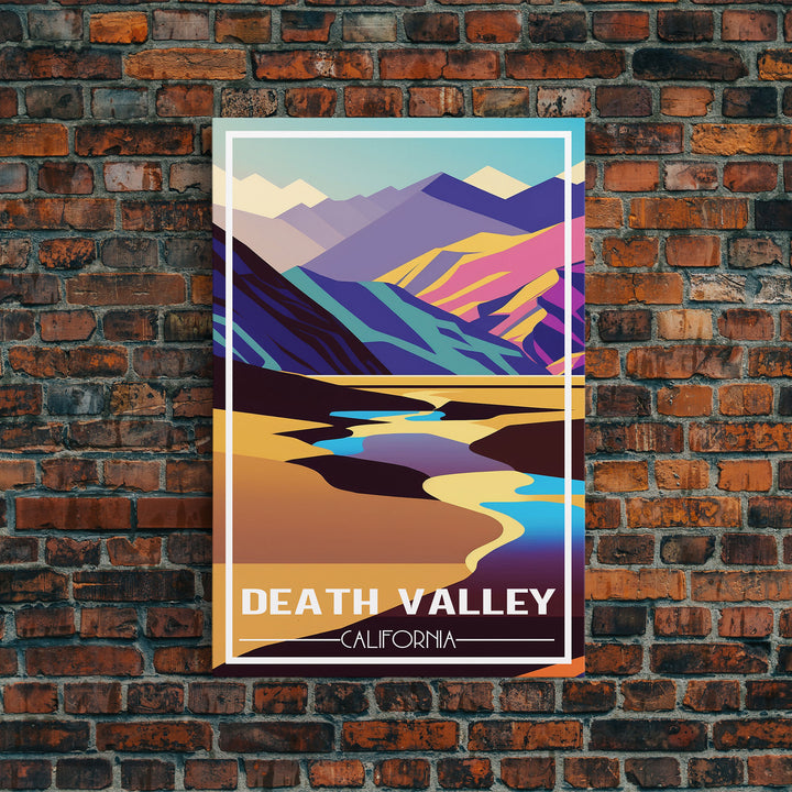 Death Valley, California Wall Art, America Travel Poster, Travel Wall Print, Travel Poster, Travel Wall Art, Canvas Wall Print