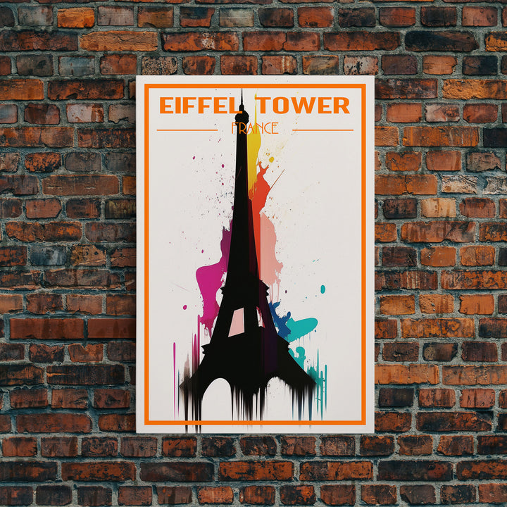 France Travel Poster, Eiffel Tower Wall Art, Paris, Europe Wall Art, Travel Wall Print, Travel Poster, Travel Wall Art, Canvas Wall Print