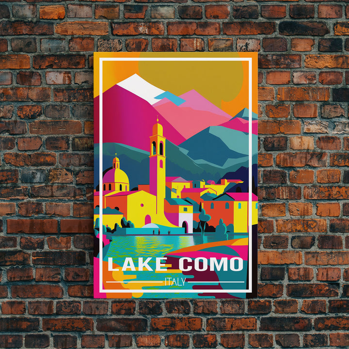 Lake Como Wall Print, Italy Poster, Italy Wall Art, Europe Poster, Travel Wall Print, Travel Poster, Travel Wall Art, Canvas Wall Print