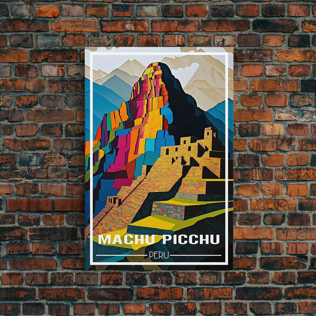 Machu Picchu Wall Art, Peru Poster, South America Wall Print, Travel Wall Print, Travel Poster, Travel Wall Art, Canvas Wall Print