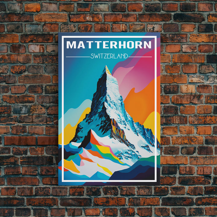 Matterhorn Wall Art, Switzerland Poster, Europe Wall Print, Mountain, Travel Wall Print, Travel Poster, Travel Wall Art, Canvas Wall Print