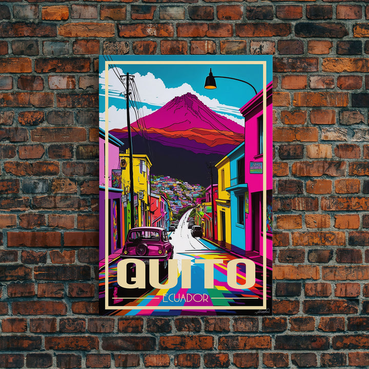 Quito Wall Art, Ecuador Poster, South America Art Print, Travel Wall Print, Travel Poster, Travel Wall Art, Canvas Wall Print