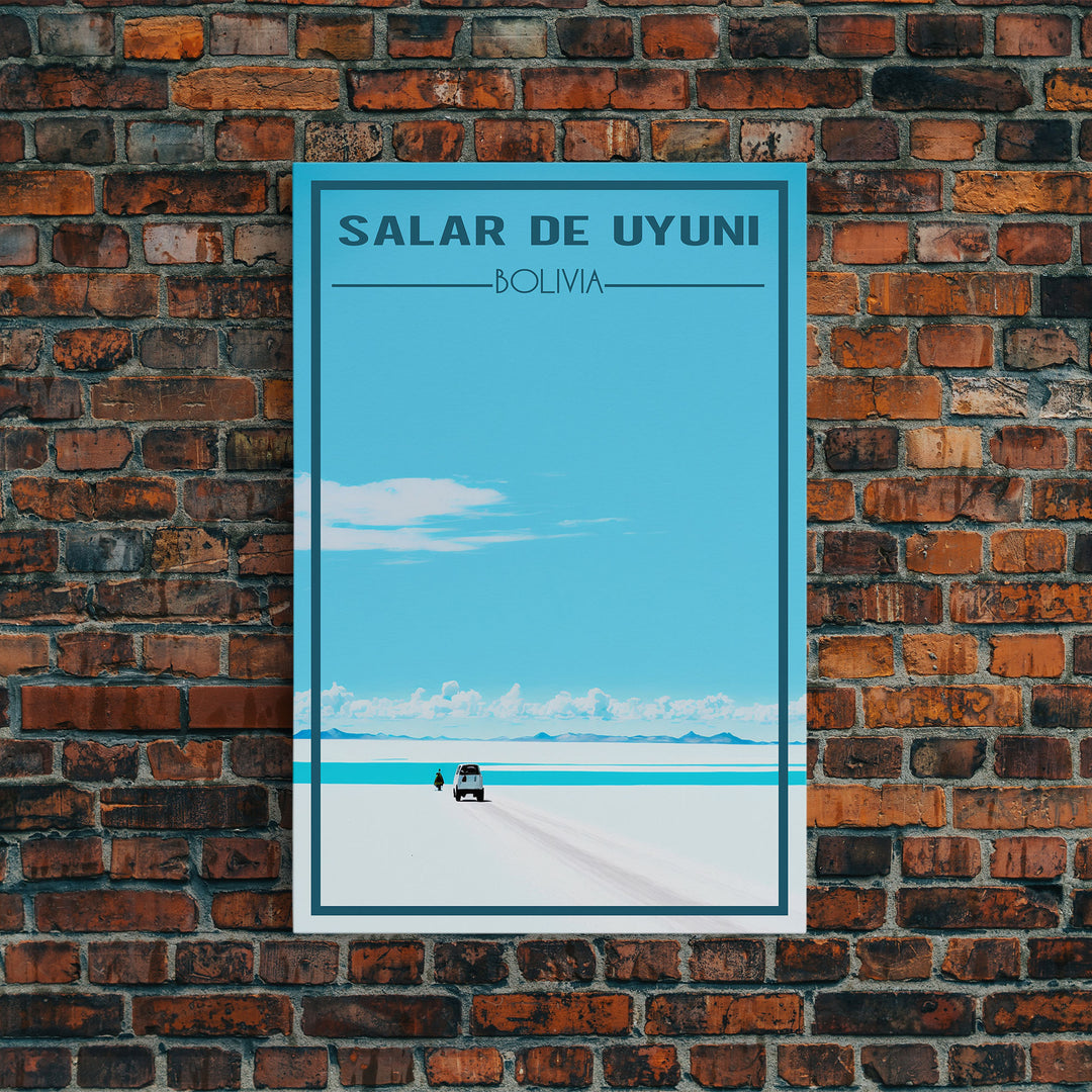 Salar De Uyuni Wall Art, Bolivia Poster, South America Wall Print, Travel Wall Print, Travel Poster, Travel Wall Art, Canvas Wall Print