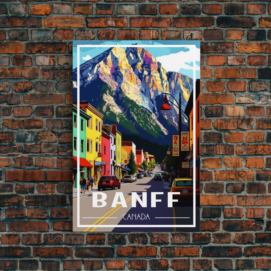 Canada Wall Art, Canada Art Print, Banff, Alberta, Travel Wall Print, Travel Poster, Travel Artwork, Travel Wall Art, Canvas Wall Print