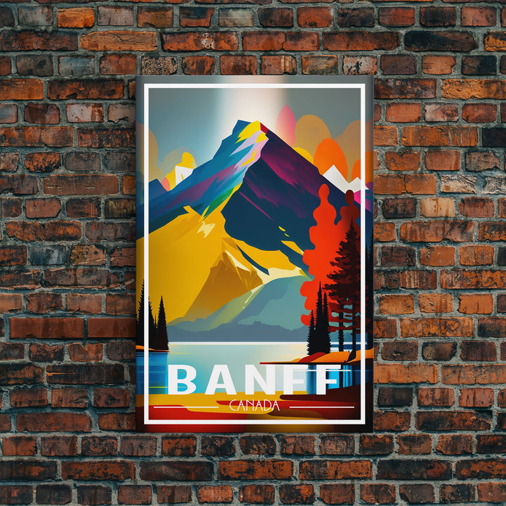 Canada Wall Art, Canada Art Print, Banff, Alberta, Travel Wall Print, Travel Poster, Travel Artwork, Travel Wall Art, Canvas Wall Print