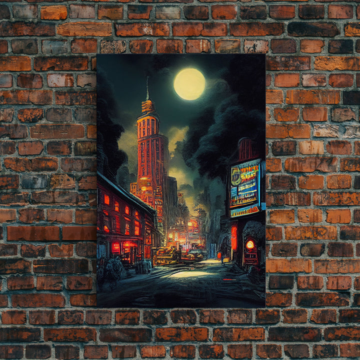 Early 20th century NYC wall art, canvas print, historic New York City wall art