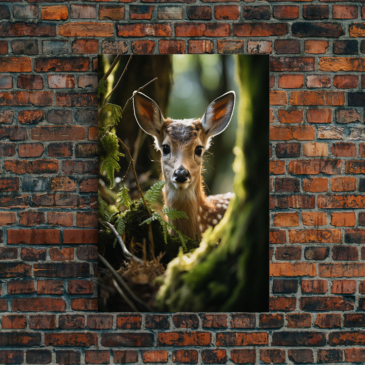 Deer Wall Art, Animal Wall Art, Wildlife Art, Canvas Print, Wall Art, Vertical Art, Country Home Decor, New Home Gift Ideas, RV Wall Decor