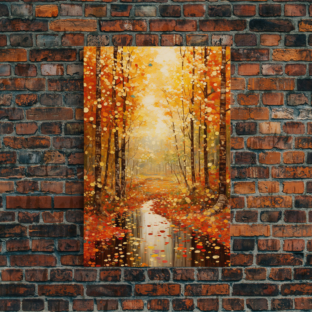 Forest Wall Art, Trees Wall Art, Fall Wall Print, Canvas Print, Wall Art, Vertical Art, Housewarming Gift, Ranch Decor, Country Wall Art