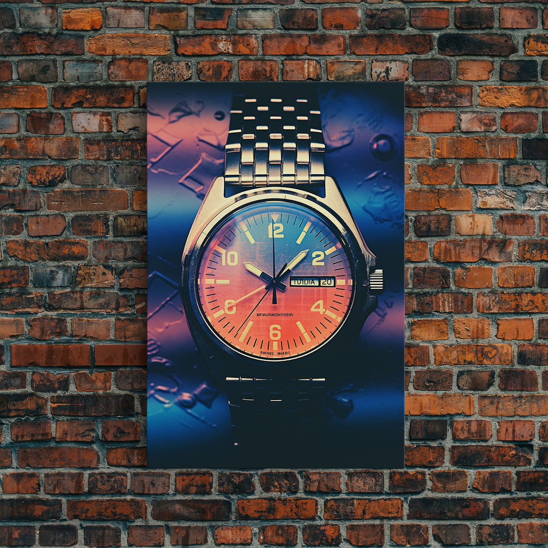 Wrist Watch, Wristwatch, Modern Wall Art, Canvas Print, Wall Hanging, Portrait Art, Gift For The Home, Living Room Wall Art, Office Decor