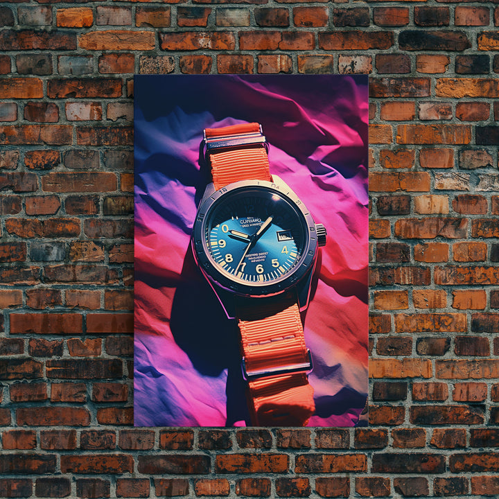 Wristwatch, Modern Wall Art, Wrist Watch, Canvas Print, Wall Hanging, Portrait Art, College Dorm Decor, Gift For The Home, Entryway Prints