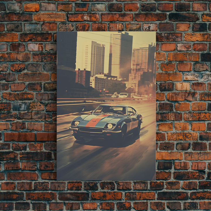 Car Wall Art, Classic Car Wall Art, Canvas Print, Wall Hanging, Portrait Art, Car Lover Gift, Man Cave Art, Living Room Print, Bookshelf Art