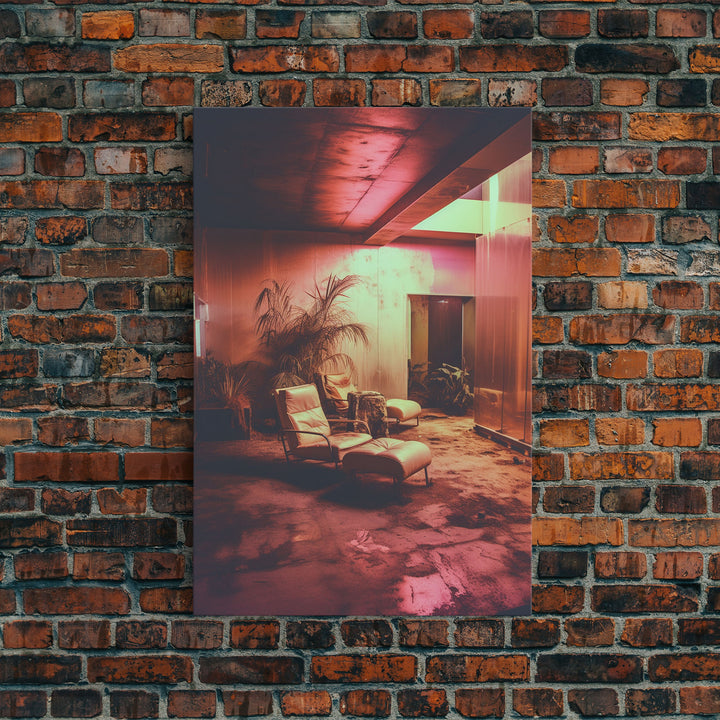 Abandoned House, Scary Wall Art, Haunted House Art, Canvas Print, Wall Hanging, Portrait Art, Dorm Room Art, Living Room Prints, Gift Ideas