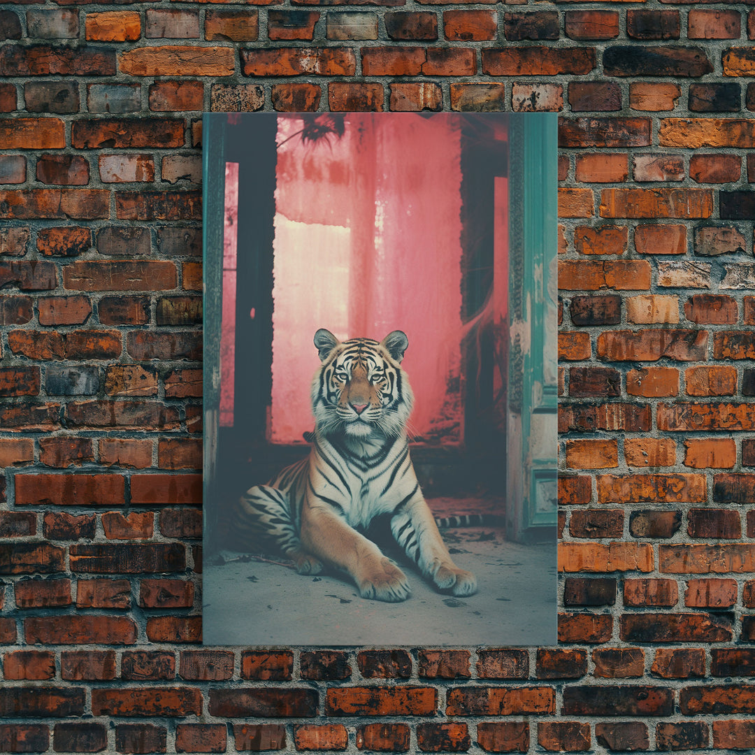 Tiger Print, Tiger Wall Art, Animal Print, Canvas Print, Wall Hanging, Portrait Art, Room Decor, Living Room Prints, Modern House Art