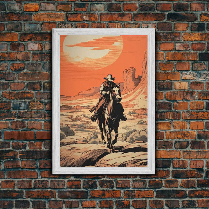 Lonely Cowboy Canvas Print