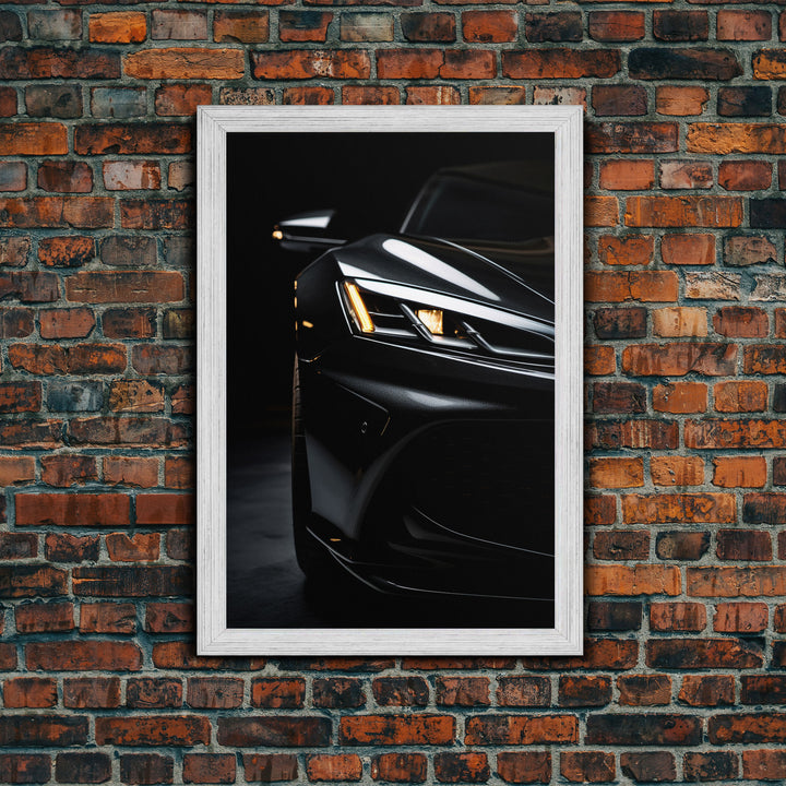 Super Car Print, Framed Canvas Art, Exotic Sports Car Wall Art / Poster Art