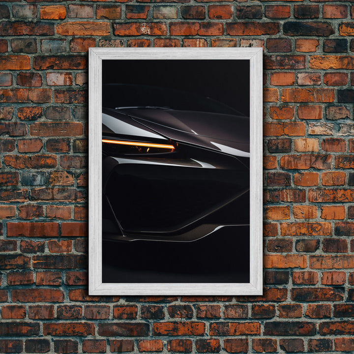 Super Car Print, Framed Canvas Art, Exotic Sports Car Wall Art / Poster Art