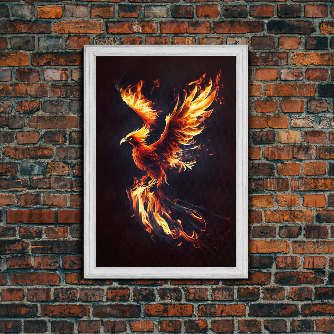 Canvas Print Of "The Phoenix" - Rebirth Art - Framed Canvas Art - Framed Wall Art