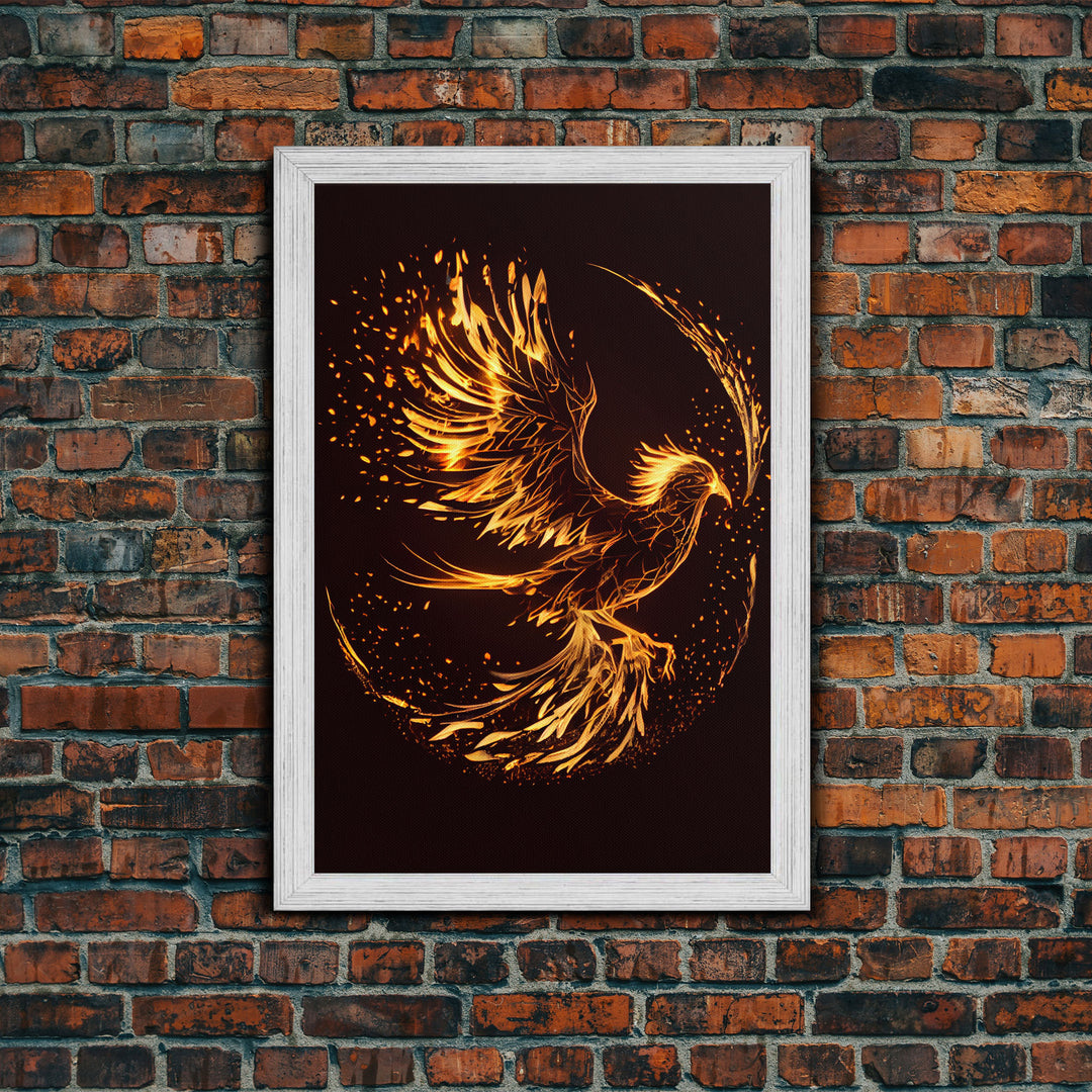 Phoenix Print on Canvas, Made From Original Artwork