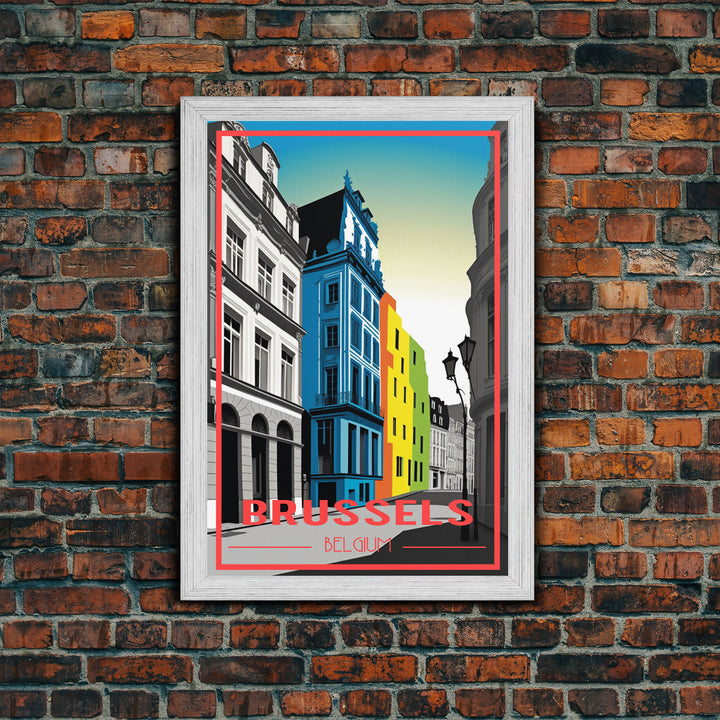 Belgium, Brussels, European Wall Art, City Wall Art, Travel Wall Print, Travel Poster, Travel Artwork, Travel Wall Art, Canvas Wall Print