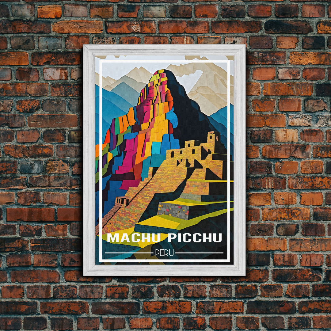 Machu Picchu Wall Art, Peru Poster, South America Wall Print, Travel Wall Print, Travel Poster, Travel Wall Art, Canvas Wall Print