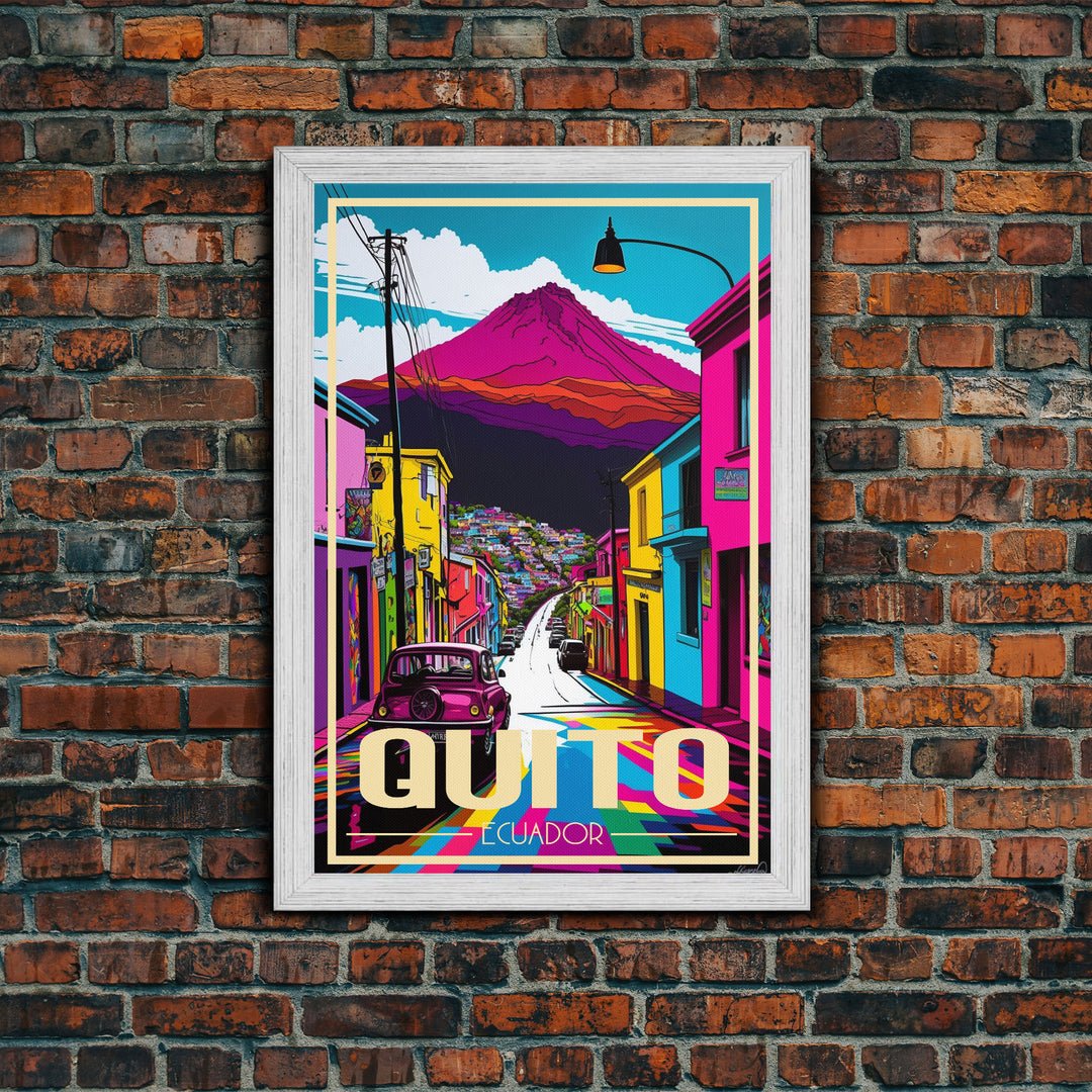 Quito Wall Art, Ecuador Poster, South America Art Print, Travel Wall Print, Travel Poster, Travel Wall Art, Canvas Wall Print