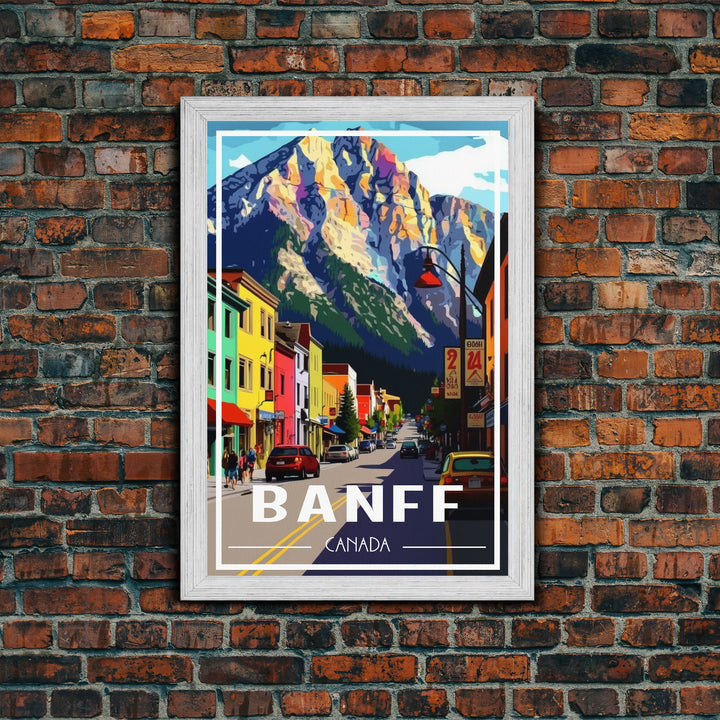 Canada Wall Art, Canada Art Print, Banff, Alberta, Travel Wall Print, Travel Poster, Travel Artwork, Travel Wall Art, Canvas Wall Print