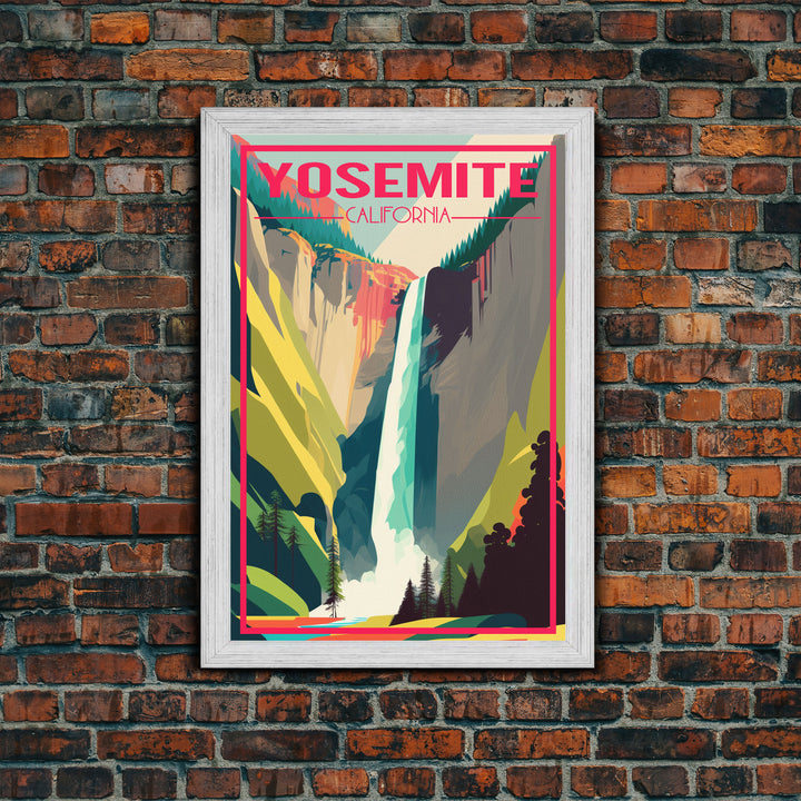 Yosemite Wall Art, California Art Print, North America Poster, Travel Wall Print, Travel Poster, Travel Wall Art, Canvas Wall Print