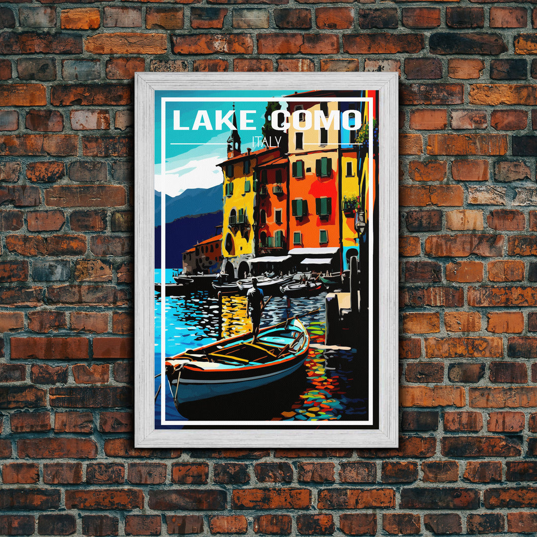 Lake Como Wall Poster, Italy Wall Art, Europe Poster, Italy Poster, Travel Wall Print, Travel Poster, Travel Wall Art, Canvas Wall Print