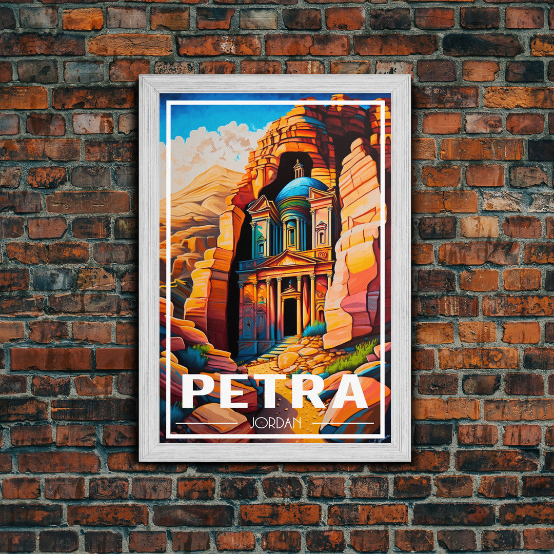 Petra Wall Art, Jordan Wall Poster, Asia Wall Art, Rose City, Travel Wall Print, Travel Poster, Travel Wall Art, Canvas Wall Print