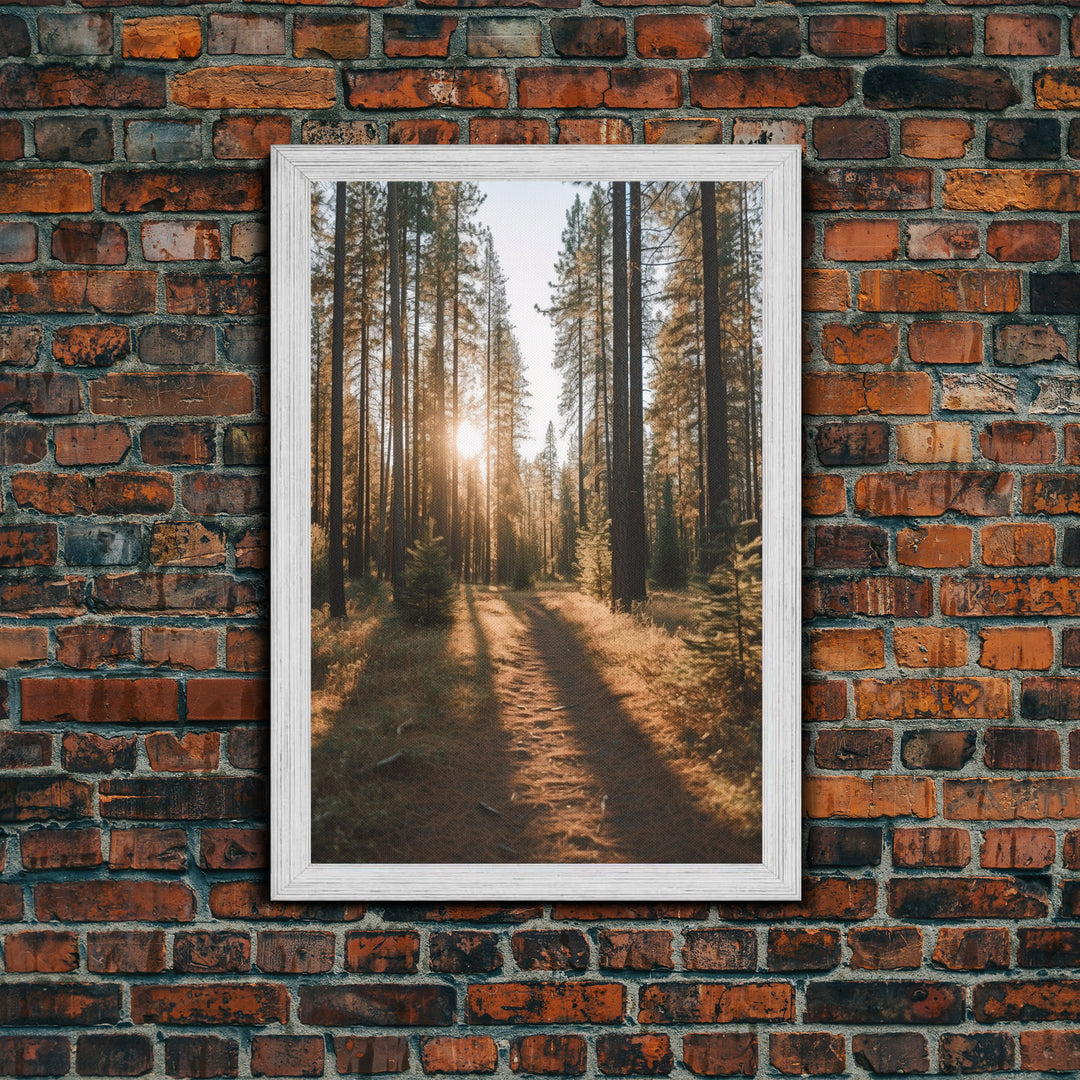 Trees Wall Art, Woods Wall Decor, Nature Art Print, Autumn Art Print, Photography Print, Wall Decor, Canvas Print, Wall Art, Framed Canvas