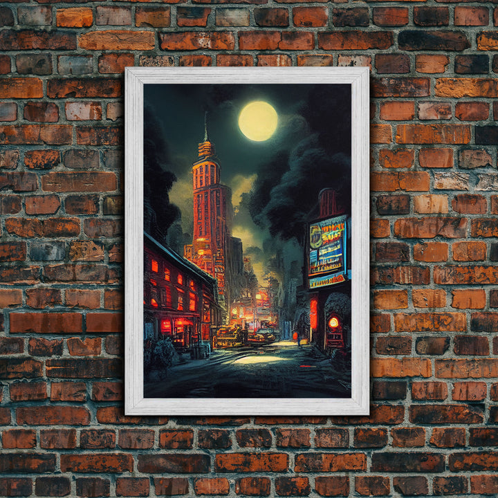 Early 20th century NYC wall art, canvas print, historic New York City wall art