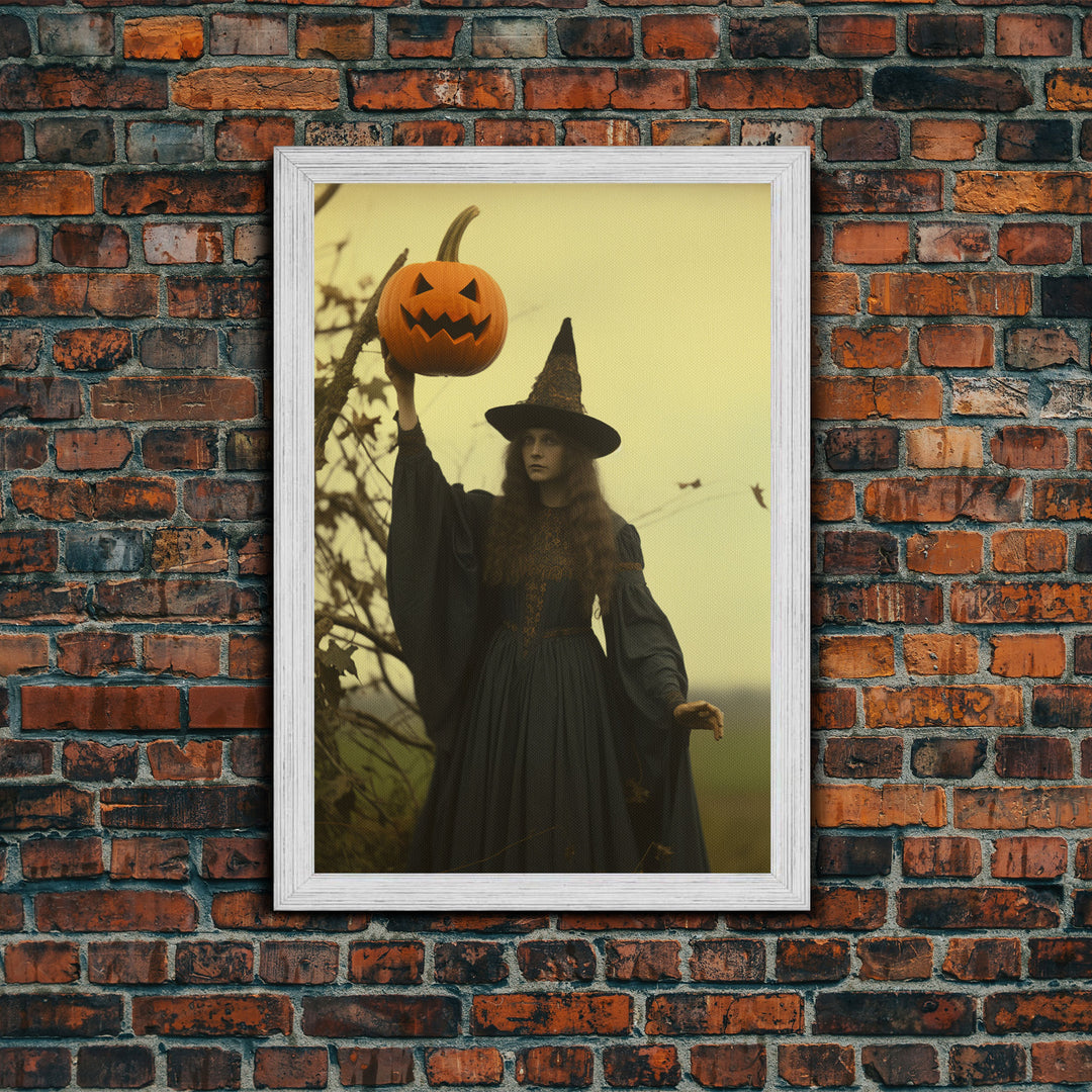 Witch Art Print, Occult Art, Dark Wall Art, Dark Fantasy, Witch Halloween, Canvas Print, Wall Art, Vertical Print, Home Decor, Wall Decor