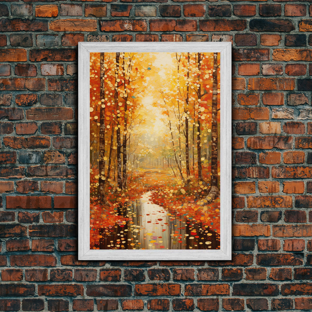 Forest Wall Art, Trees Wall Art, Fall Wall Print, Canvas Print, Wall Art, Vertical Art, Housewarming Gift, Ranch Decor, Country Wall Art