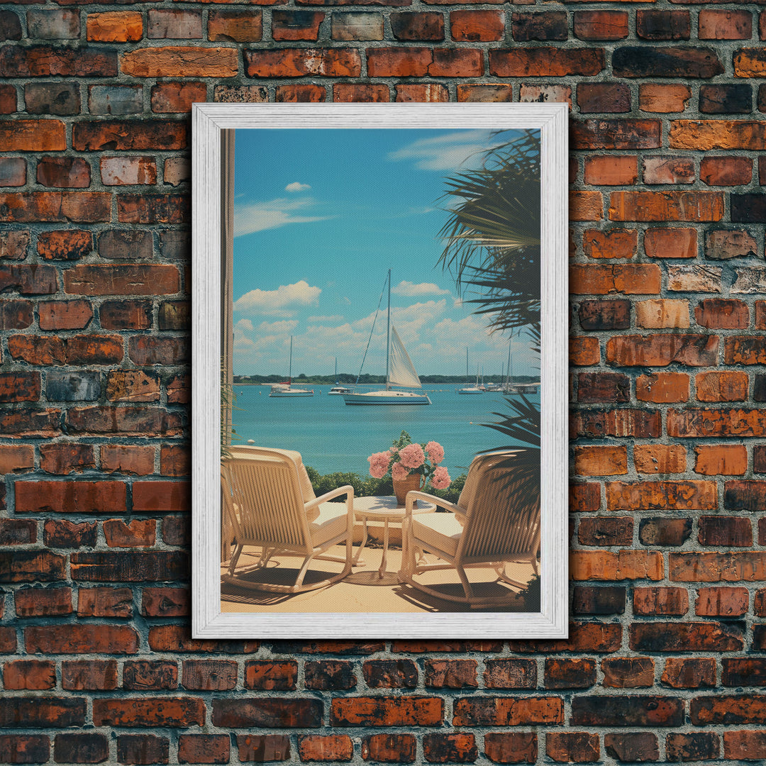 Sailboat Art, Nautical Wall Art, Ocean Wall Art, Canvas Print, Wall Hanging, Portrait Art, Coastal Wall Decor, Office Wall Art, RV Decor