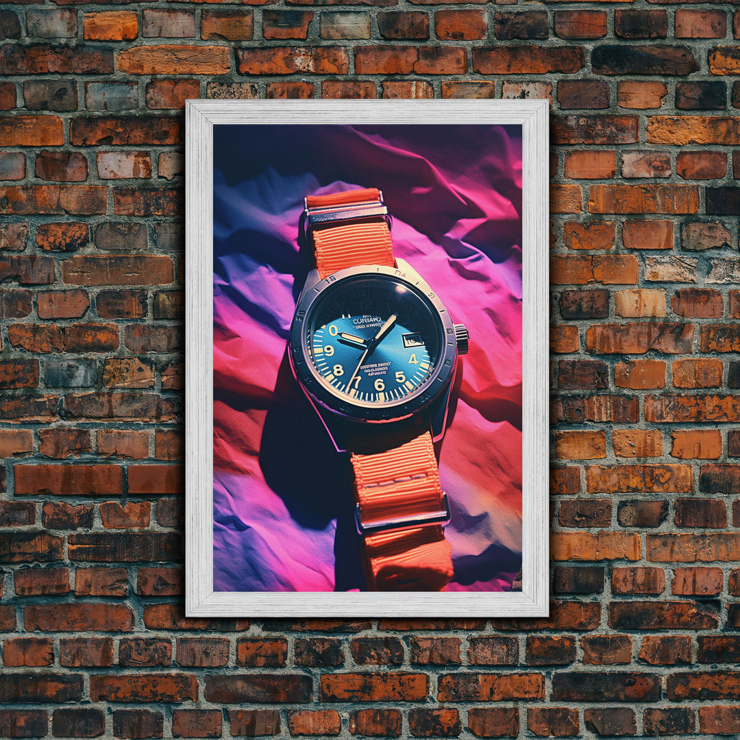 Wristwatch, Modern Wall Art, Wrist Watch, Canvas Print, Wall Hanging, Portrait Art, College Dorm Decor, Gift For The Home, Entryway Prints