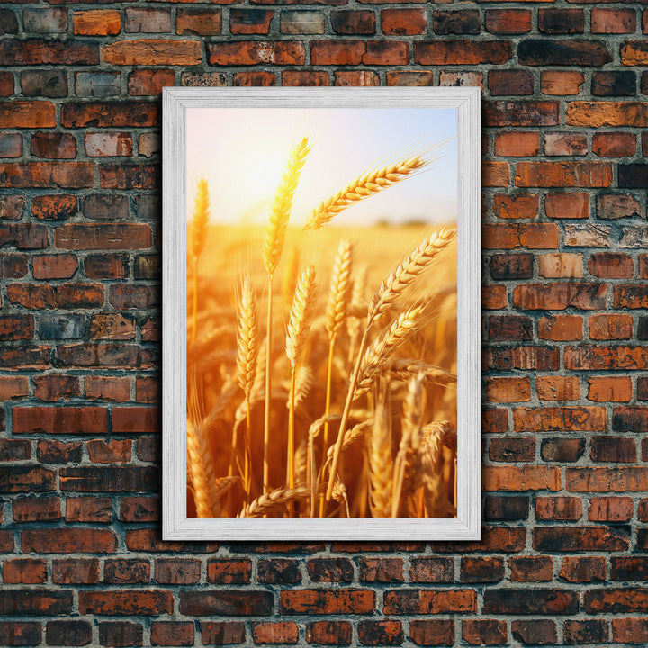 Wheat Field Print, Nature Wall Art, Canvas Print, Wall Hanging, Portrait Art, Farmhouse Wall Decor, Country Wall Art, Kitchen Prints