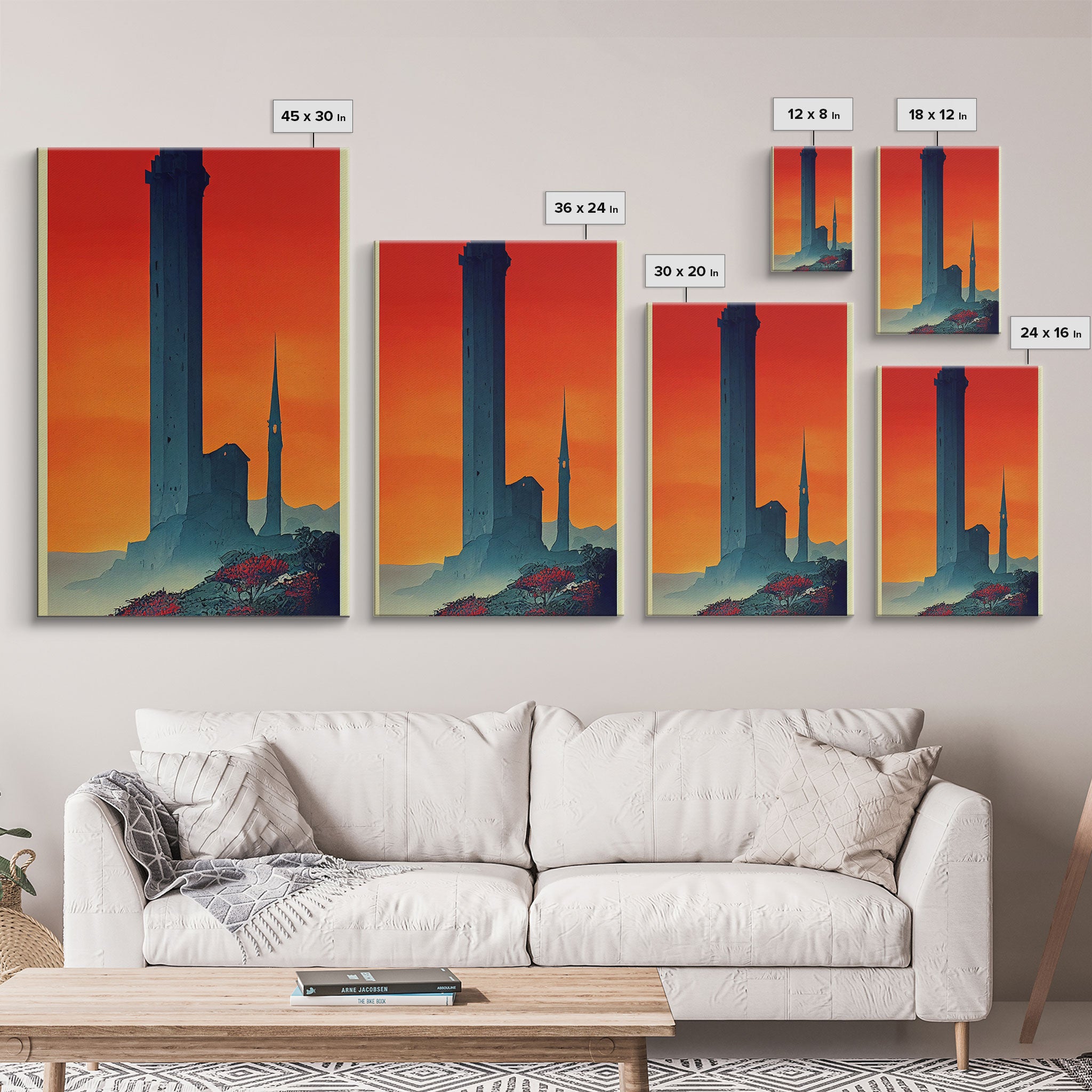 The Dark Tower, Fantasy RPG Concept Art, Wall art, framed canvas print, framed painting