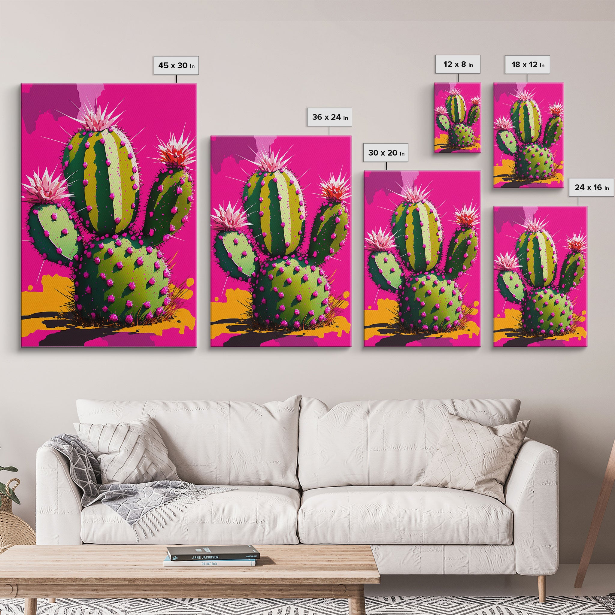 Cactus Print - Cactus Wall Art - Cactus Decor - Modern Desert Print - Southwestern Decor - Cactus Decor -  Bright Wall Art - Pop Art Style