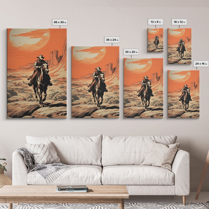 Lonely Cowboy Canvas Print